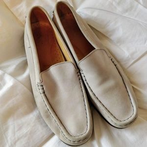 Escada Sport Cream Leather Driver Loafers Size 39